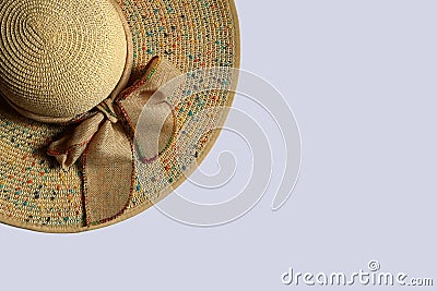 Lady hat weave asian style fashion Stock Photo