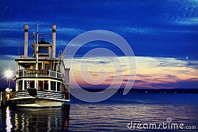 Lady of the Lakes Tour Boat Editorial Stock Photo