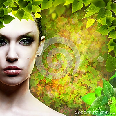 Lady Nature. Stock Photo