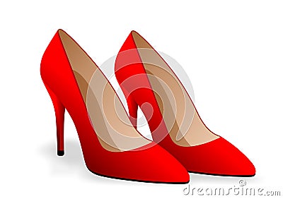 Lady shoes Vector Illustration