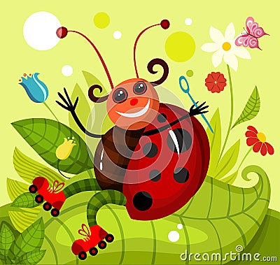 Ladybird Vector Illustration