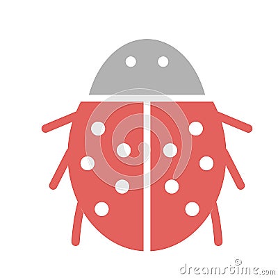 Ladybird Isolated Vector icon that can be easily modified or edited Vector Illustration