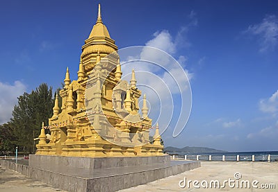Laem Sor Pagoda Taling Ngam Ko Samui Stock Photo