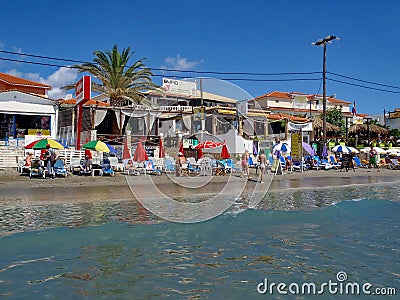 Laganas Beach, Zakynthos, Greece Editorial Stock Photo