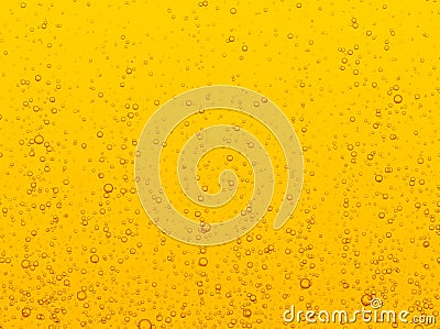 Lager beer with bubbles vector background. Cold carbonated drink, sparkling lemonade. Vector Illustration