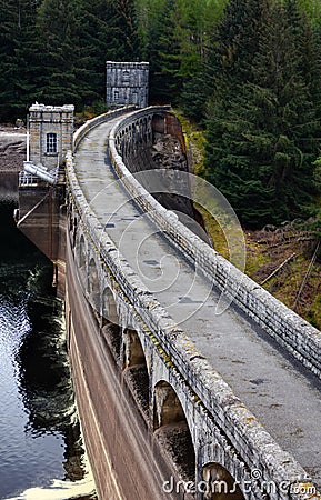 Laggan Dam - IV - river Spean - Scotland Stock Photo