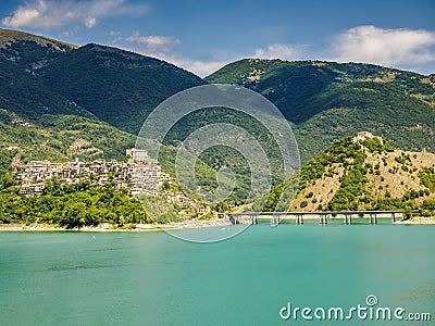 Lago del Turano Stock Photo