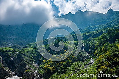 Lago della Rovina - Lake in the Italian Alps Entracque Stock Photo