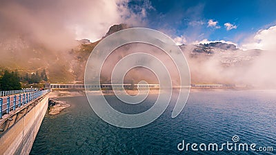 Lago Fedaia (Fedaia Lake), Fassa Valley, Trentino Alto Adige, an Stock Photo