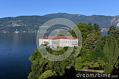 Lake Maggiore, Italy: Verbania Pallanza lakeside town Stock Photo