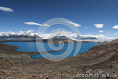Laguna Anita and Upsala glacier in Patagonia, Argentina Stock Photo