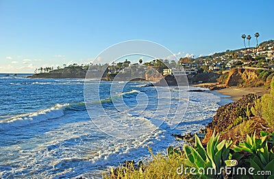 Laguna Beach, California coastline by Heisler Park during the winter months Stock Photo