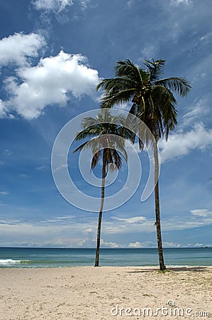 The Laguna beach, at SAii Hotel, Phuket island, Thailand Stock Photo