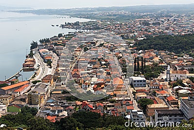 Laguna City and Landscape Santa Catarina Brazil Stock Photo