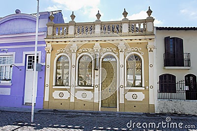 Laguna Facade Historical Building Brazil Stock Photo