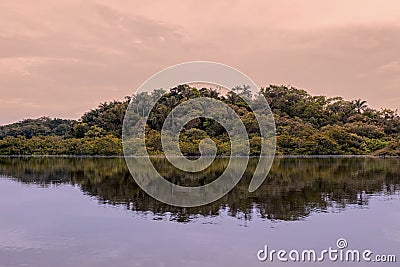 Laguna Grande, Lake On Cuyabeno River Stock Photo