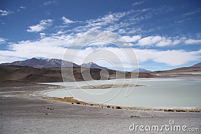 Laguna Honda in Atacama Desert in Bolivia Stock Photo