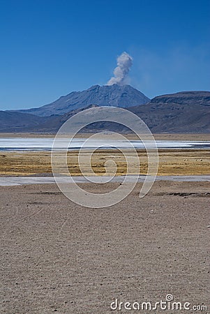 Laguna Salinas Blanca Stock Photo