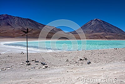 Laguna Verde Stock Photo