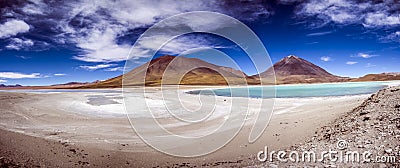 Laguna Verde, Salar de Uyuni , Bolivia Stock Photo