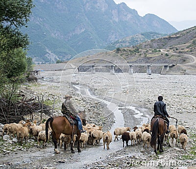 Lahic Village in the Caucasus Mountains Editorial Stock Photo