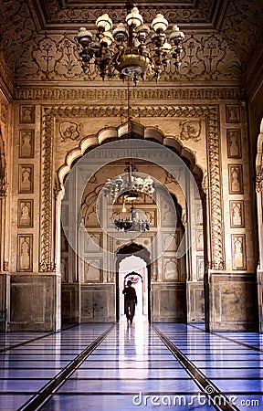 Lahore mosque Stock Photo