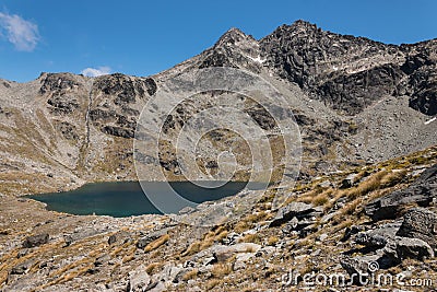 Lake Alta in Southern Alps Stock Photo