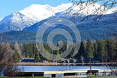 Lake Alta, Whistler British Columbia Editorial Stock Photo