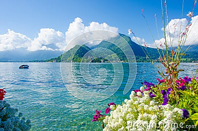 Lake Annecy France Stock Photo