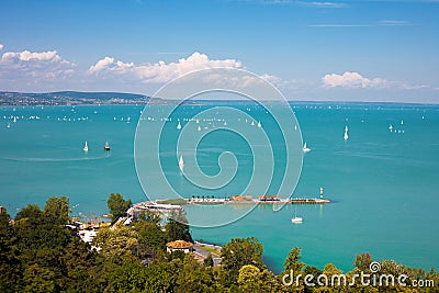 Lake Balaton in Hungary Stock Photo