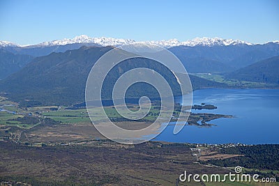 Lake Brunner and Moana Stock Photo