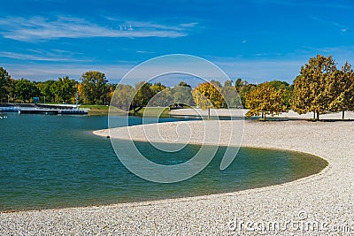 Lake Bundek in Zagreb, Croatia Stock Photo