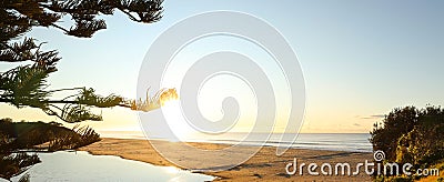 Lake Cathie beach sand berm New South Wales Stock Photo