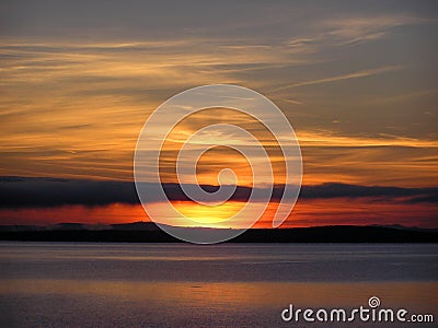 Lake Champlain Sunrise Stock Photo