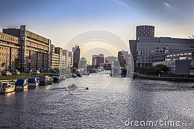 Lake in The city of Hague Stock Photo