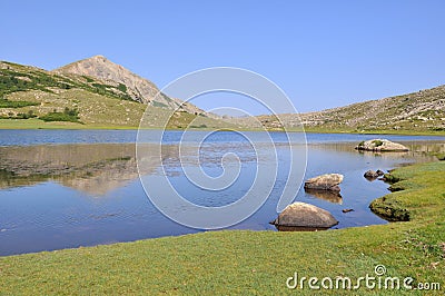 Lake in Corsica (Nino) Stock Photo