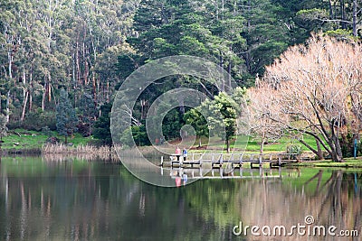 Lake daylesford Stock Photo