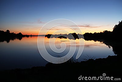 Lake of Der Champage Grand Est France Stock Photo