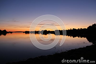 Lake of Der Champage Grand Est France Stock Photo