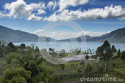 Lake Dibawah (Danau Bawah) in West Sumatera Stock Photo