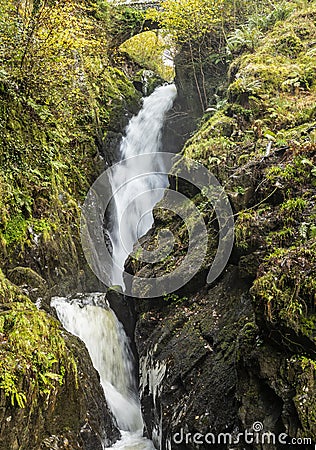 Lake District - Aira Force Waterfalls Stock Photo