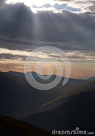 Lake District Sunrise Stock Photo