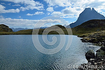 Lake du Miey in the French Pyrenees Stock Photo