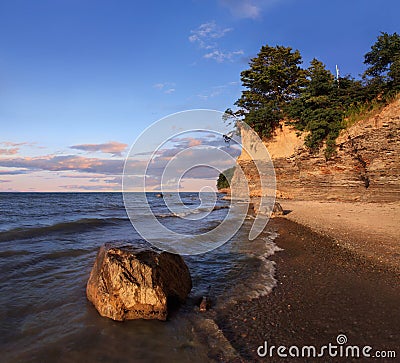 Lake Erie Cliffs Stock Photo