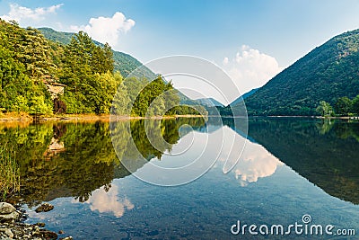 Lake of Ghirla, Valganna - Italy Stock Photo