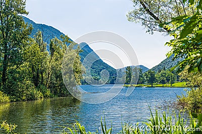 Lake of Ghirla, Valganna - Italy Stock Photo