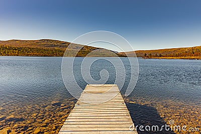 Lake GrÃ¶velsjÃ¶n in Dalarna in Sweden Stock Photo