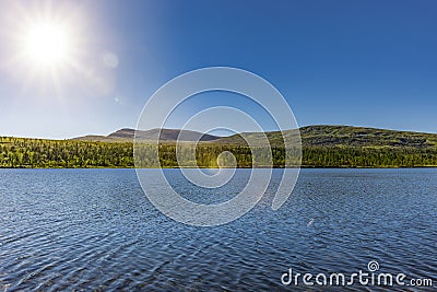 Lake GrÃ¶velsjÃ¶n in Dalarna in Sweden Stock Photo