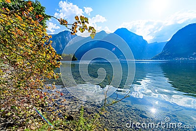 Lake hallstÃ¤tter see Stock Photo