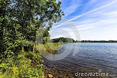 Lake Hancza. The deepest lake in central and eastern Europe. Poland Stock Photo